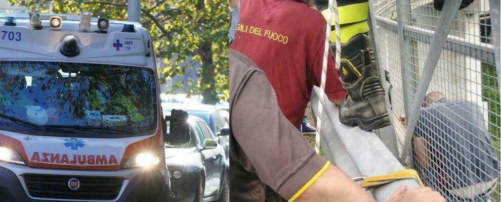 Provoca incidente stradale e, preso dal panico, tenta di gettarsi da un viadotto