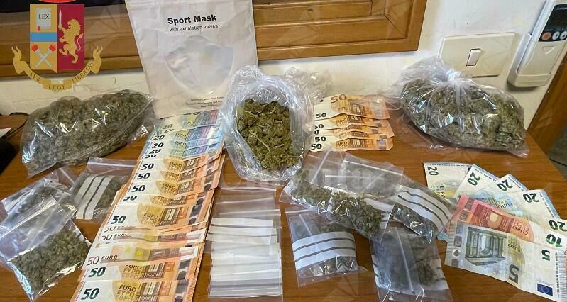 Trovato in possesso di 350 grammi di marijuana, arrestato