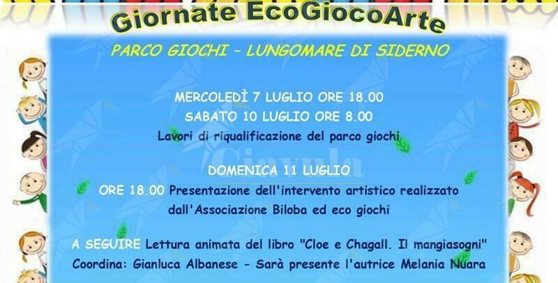 Siderno, al via le giornate “EcoGiocoArte”