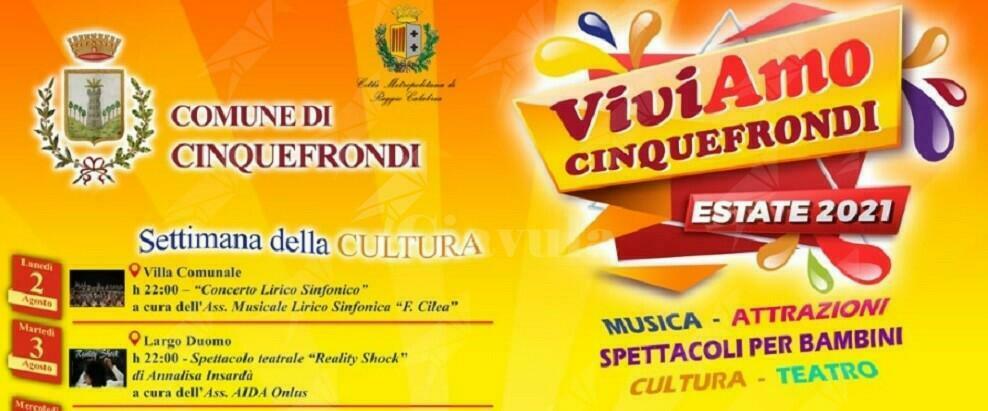 Cinquefrondi presenta il cartellone estivo “Viviamo Cinquefrondi 2021”