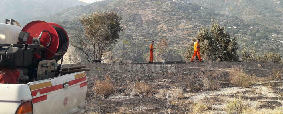 Caulonia, fiamme finalmente sotto controllo