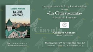 Siderno: Mercoledì la presentazione del libro “La città spezzata” di Leonardo Palmisano item-thumbnail