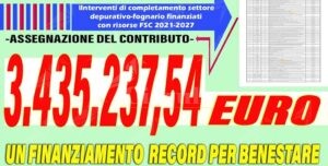 Finanziamento storico per Benestare: 3,5 milioni di euro per la rete fognaria item-thumbnail