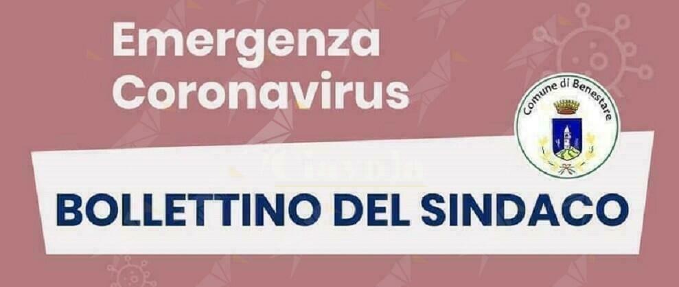 Covid, a Benestare si registrano 18 nuovi positivi