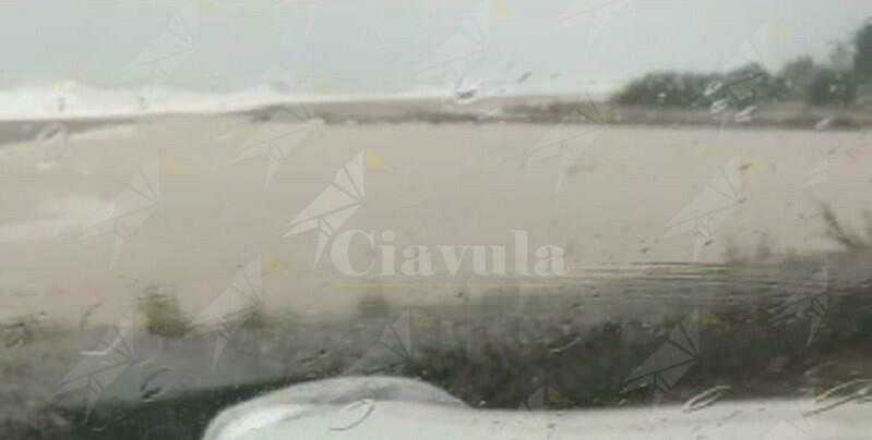 Caulonia: fiumara Amusa ingrossata dalle piogge – video
