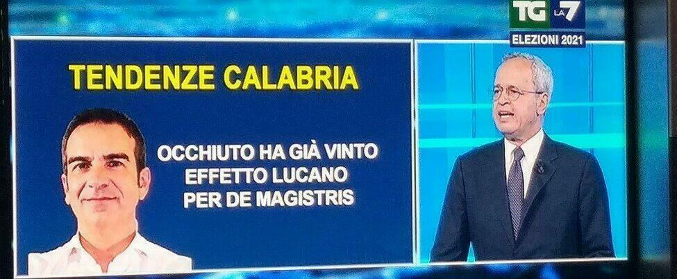 Per La7 Occhiuto ha vinto le Regionali calabresi