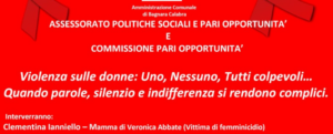 Giornata contro la violenza sulle donne: organizzato un webinar dall’amministrazione Comunale di Bagnara item-thumbnail
