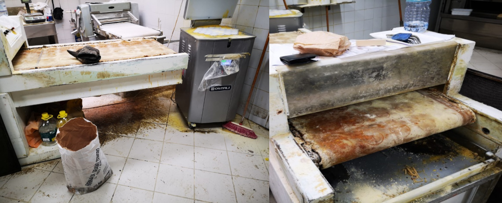 Carenze igieniche in un panificio in Calabria: sequestrati circa 135kg di prodotti da forno