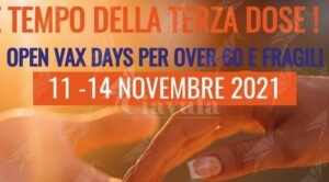 Calabria: Da giovedì a domenica “Open vax days”. Al via la terza dose di vaccino per gli over 60 item-thumbnail