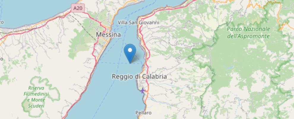 Scossa di terremoto nello Stretto di Messina, avvertito anche a Reggio Calabria