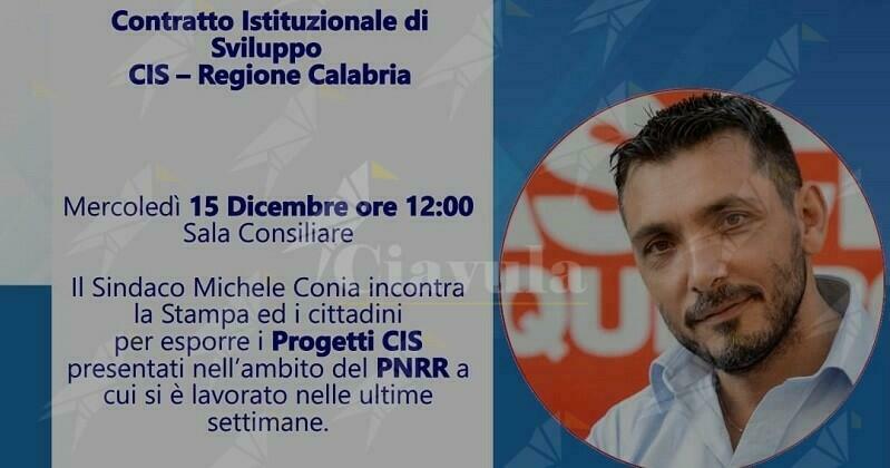 Conia incontra i cittadini di Cinquefrondi per esporre i Progetti “Cis”