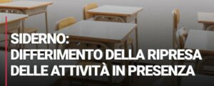A Siderno scuole in DAD dal 10 al 22 Gennaio item-thumbnail