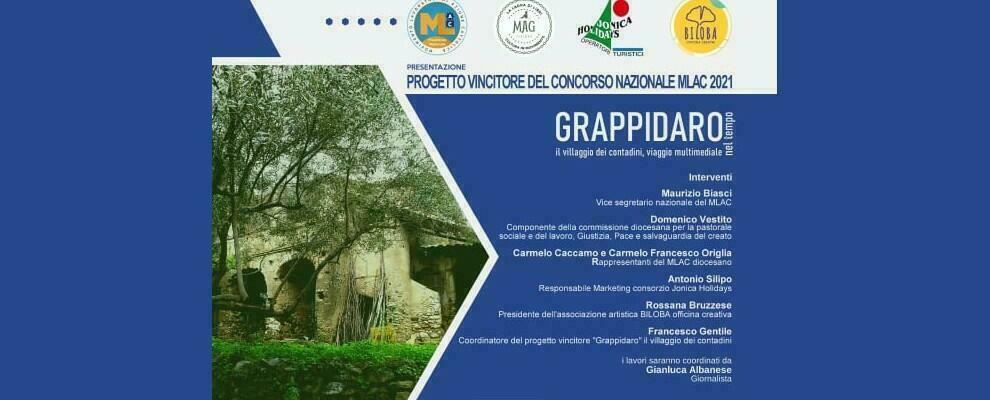 Grappidaro: sabato al Mag di Siderno la presentazione del progetto vincitore del MLAC 2021