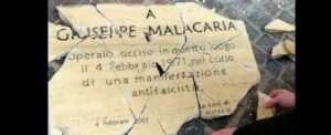 Distrutta targa vittima corteo antifascista a Catanzaro. Sdegno e condanna da Calabria Resistente e Solidale item-thumbnail