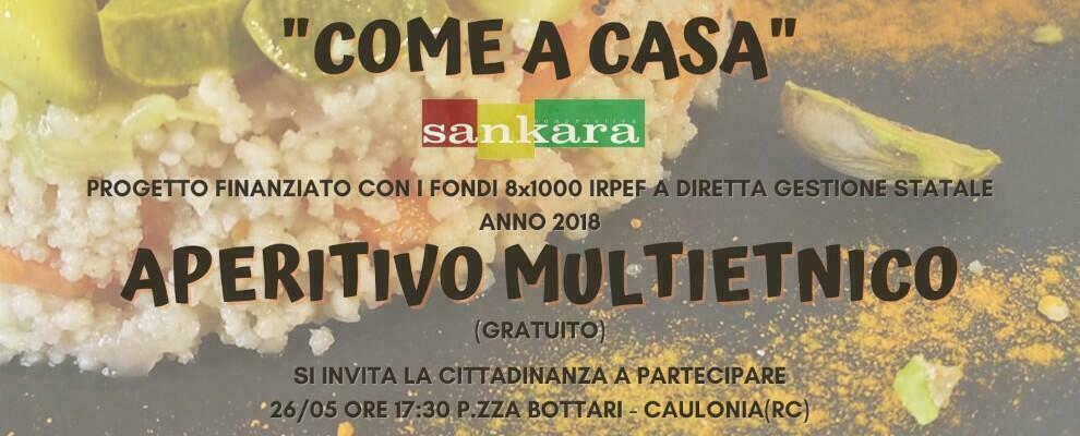 Domani in piazza Bottari a Caulonia un “Aperitivo Multietnico” offerto dalla Cooperativa Sankara