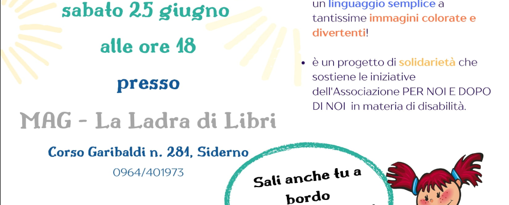 Sabato 25 al MAG di Siderno un evento dedicato alla creatività e all’inclusione dei bambini