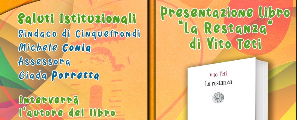 Giovedì a Cinquefrondi la presentazione del libro “La Restanza” di Vito Teti