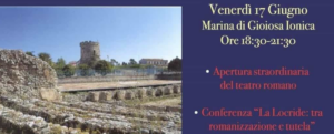 Giornate europee dell’archeologia: Il Teatro Romano di Marina di Gioiosa selezionato tra i beni da valorizzare item-thumbnail