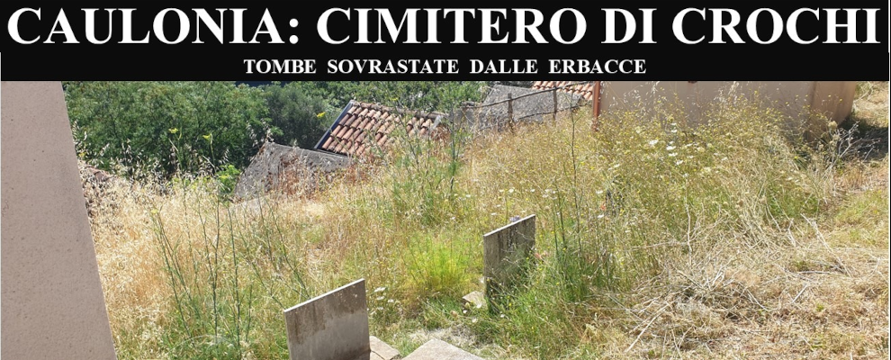 Segnalazione: “Al cimitero di Crochi di Caulonia tombe sovrastate da erbacce”