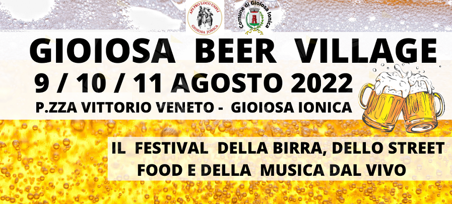 Ad agosto il ritorno del Gioiosa beer village