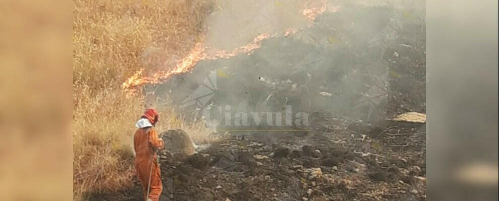 Roccella Jonica, vasto incendio a bosco Catalano