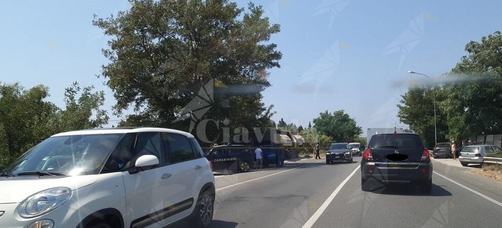 Incidente a Caulonia marina lungo la statale 106