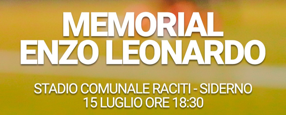 Domani allo stadio comunale di Siderno si svolgerà il memorial “Enzo Leonardo”