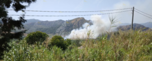 Caulonia: incendio nei pressi del fiume Allaro item-thumbnail