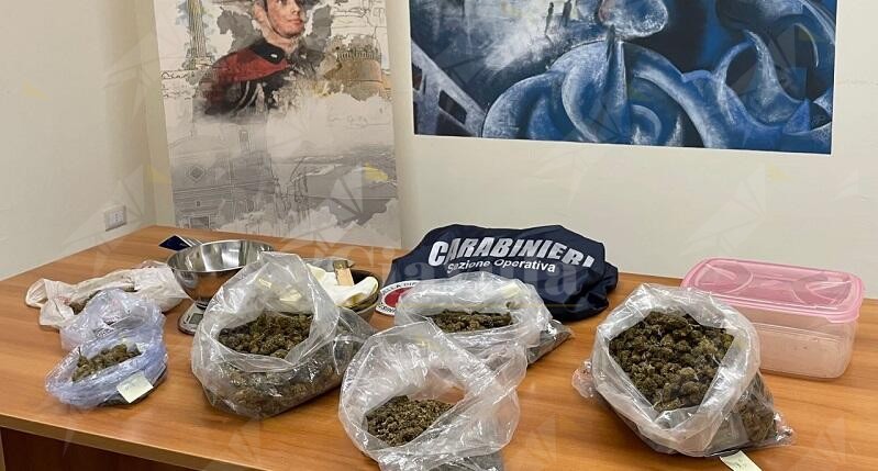 Calabria: Trovati in possesso di 1,7 kg di marijuana, arrestati