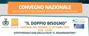 Ieri a Caulonia si è svolto il convegno nazionale “Il doppio bisogno” item-thumbnail
