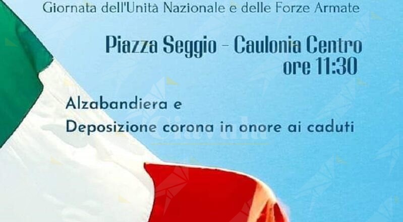 Caulonia celebra “La Giornata dell’Unità Nazionale e delle Forze Armate”