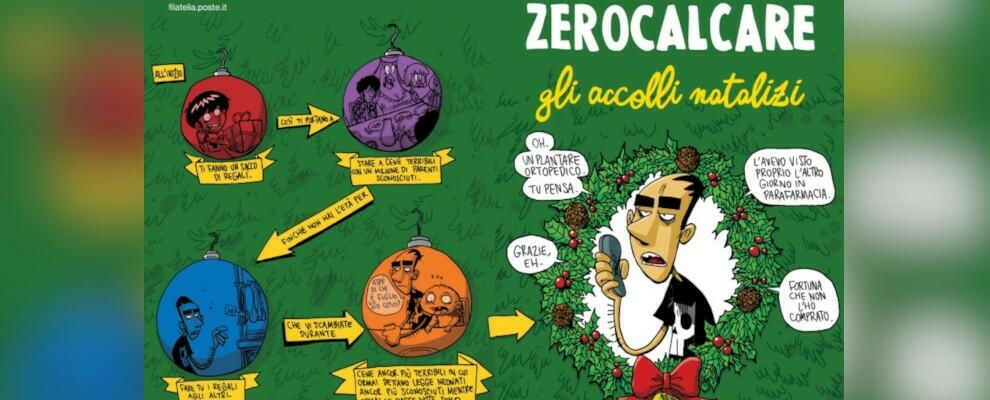 Poste Italiane: a Reggio Calabria, Palmi e Locri disponibile il biglietto di auguri disegnato da Zerocalcare