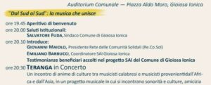 Questa sera all’auditorium di Gioiosa Ionica “Dal Sud al Sud: la musica che unisce” item-thumbnail