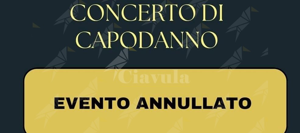 Giovane cauloniese coinvolto in un grave incidente. Annullato il concerto di Capodanno