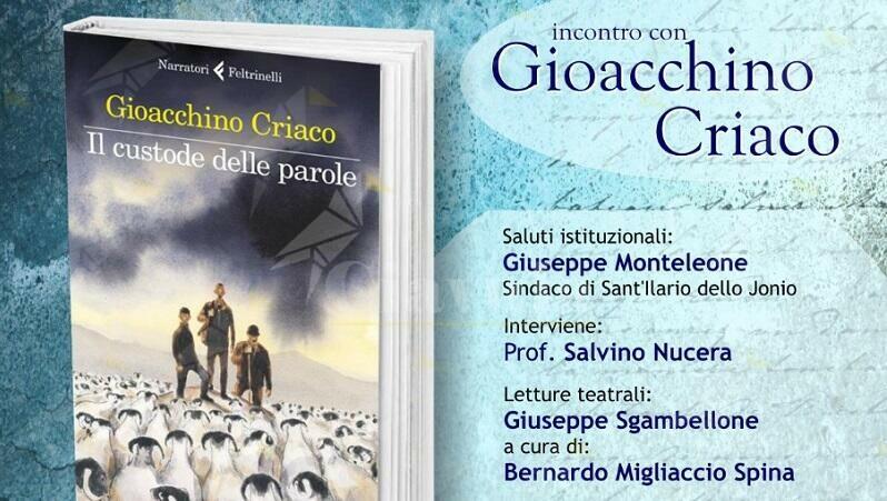 A Sant’Ilario dello Ionio incontro con lo scrittore Gioacchino Criaco