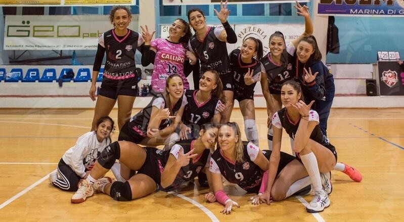 Volley: La Sensation Profumerie Gioiosa batte 3 a 0 la Volley Planet Strano di Catania