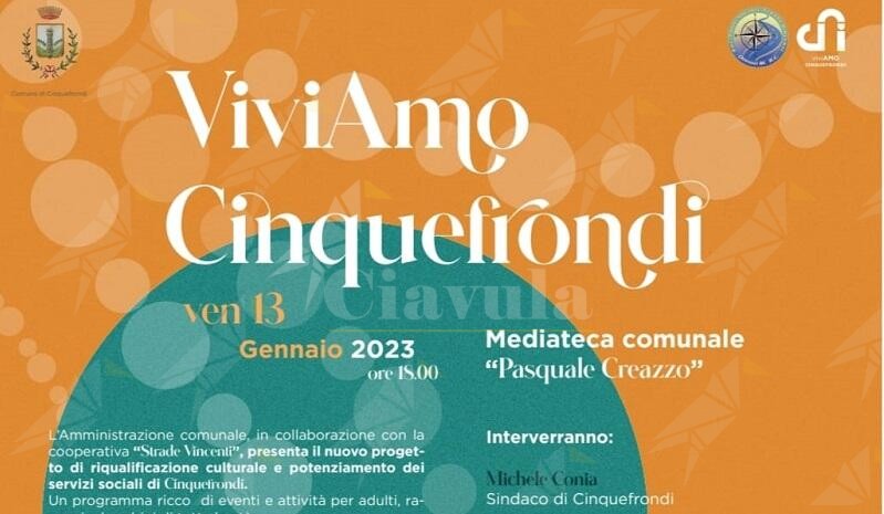 Alla mediateca comunale la presentazione del progetto “Viviamo Cinquefrondi”