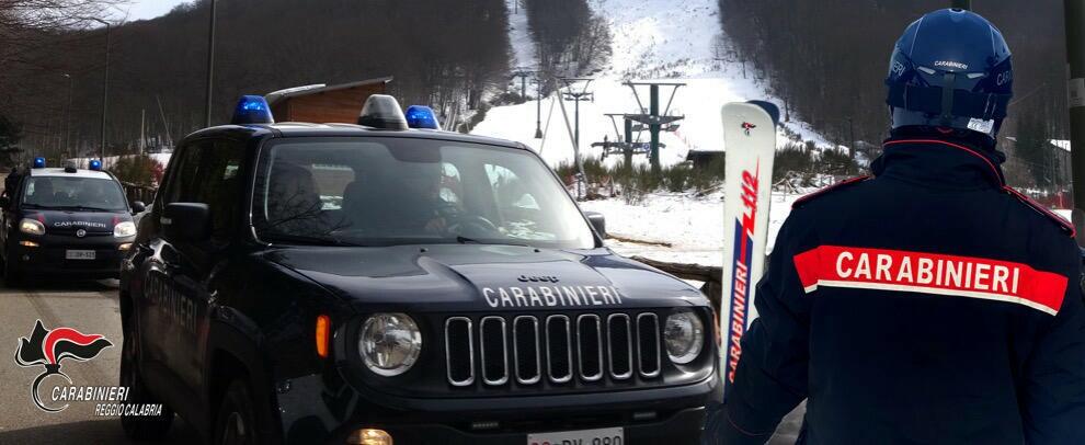 Aspromonte: controlli dei carabinieri sulle piste da sci