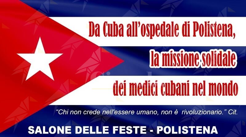 Da non perdere l’iniziativa pubblica “Da Cuba all’ospedale di Polistena, la missione solidale dei medici cubani nel mondo”