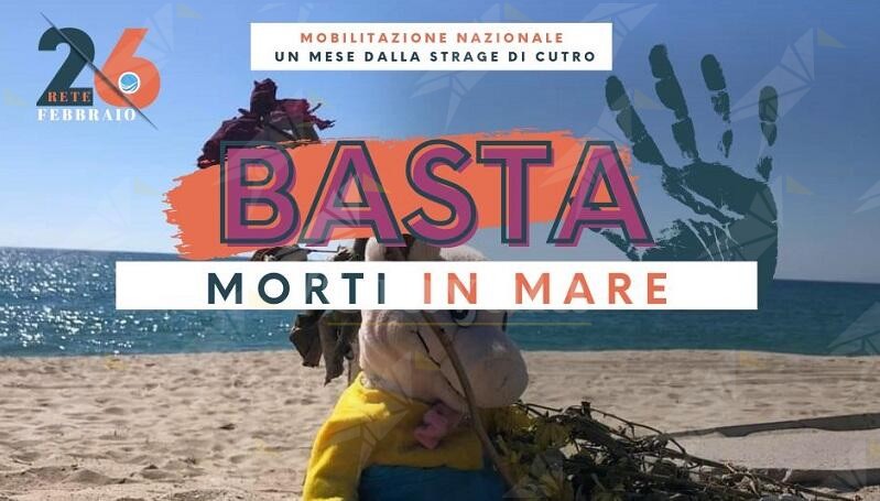 Basta morti in mare! La rete 26 febbraio organizza una mobilitazione generale ad un mese dalla strage di Cutro