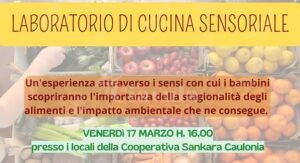 Salviamo la Terra: La Coop. Sankara organizza a Caulonia un “laboratorio di cucina sensoriale” per minori item-thumbnail