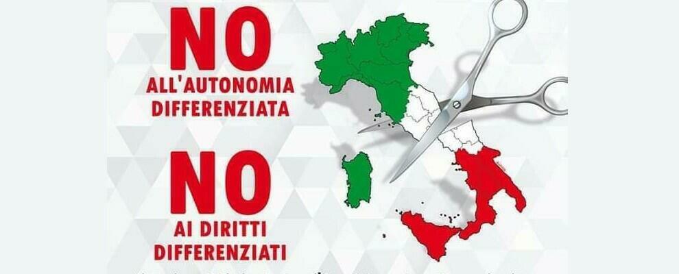 L’amministrazione comunale di Cinquefrondi a Napoli per dire NO all’Autonomia Differenziata