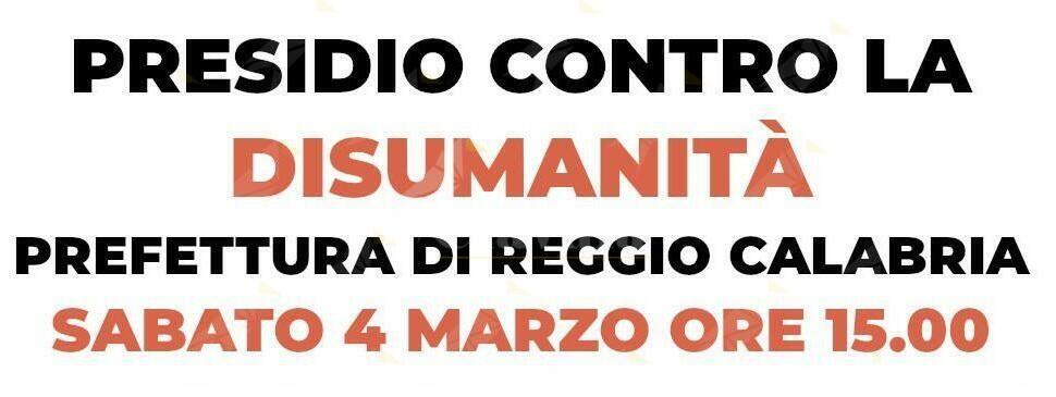 Naufragio migranti: sabato 4 marzo un presidio davanti alla prefettura di Reggio Calabria