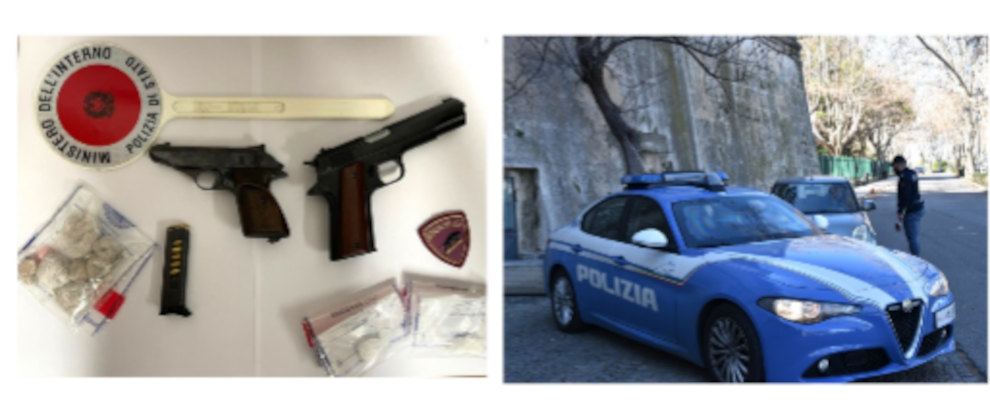 Controlli serrati della polizia a Crotone: sequestrate armi e droga