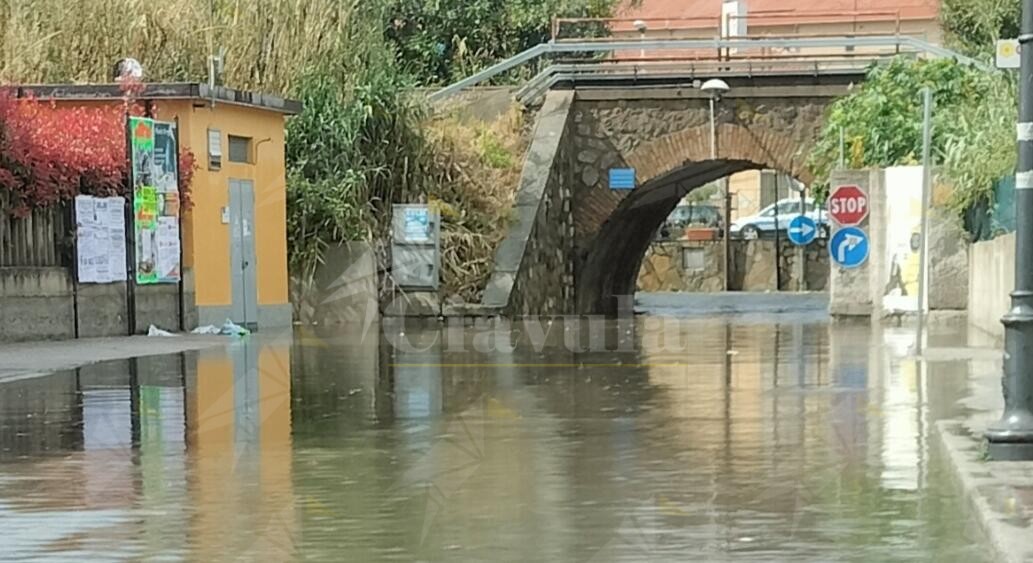 Caulonia Marina allagata dopo un’improvvisa bomba d’acqua