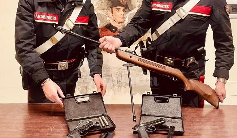 Trovato in possesso di armi clandestine, un arresto in Calabria