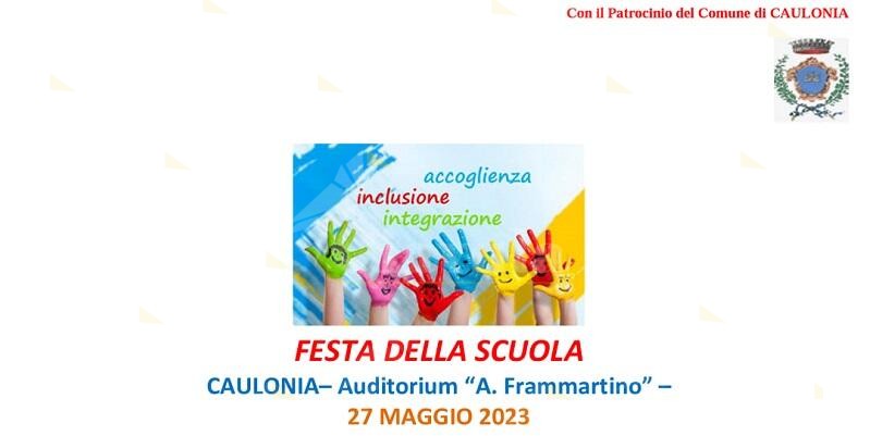 Domani a Caulonia l’iniziativa “Festa della Scuola”