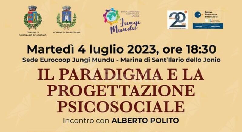 A Sant’Ilario dello Ionio la presentazione del libro “Il paradigma e la progettazione psicosociale” di Alberto Polito