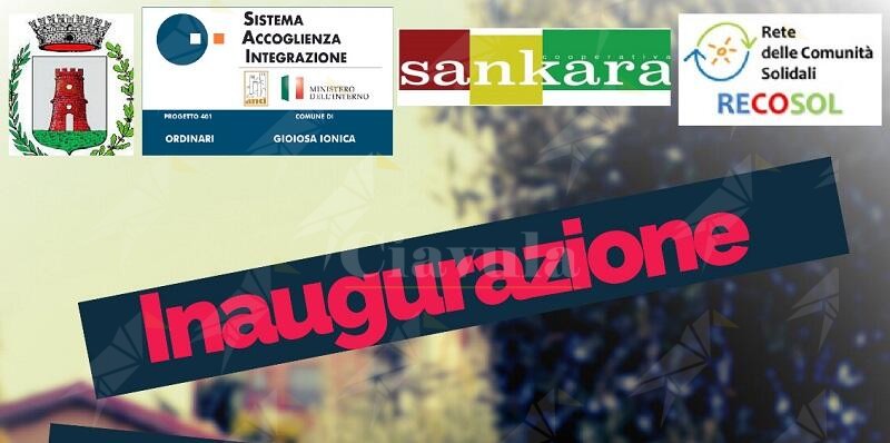 Oggi alle 19:00 l’inaugurazione de “Le Panchine dell’Integrazione” realizzate dal Progetto SAI di Gioiosa Ionica