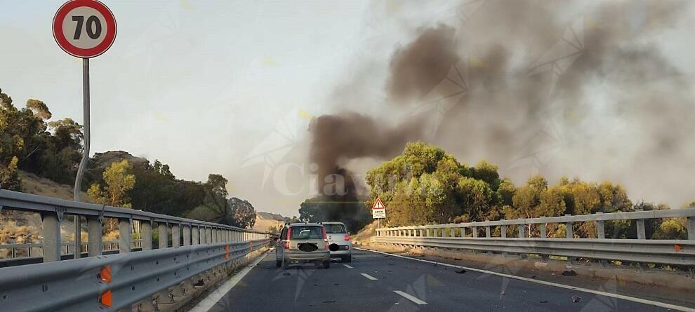 Incidente stradale sulla nuova SS 106 nei pressi dello svincolo di Caulonia